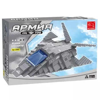 Конструктор KEYIXING Армия: Самолёт-невидимка F-117, деталей: 259 (K-22603)