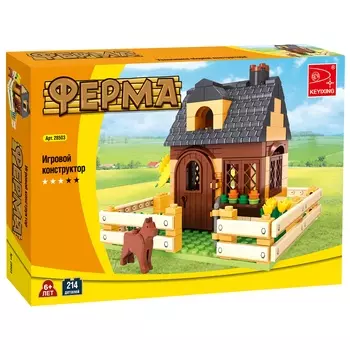 Конструктор KEYIXING "Ферма: Домик фермера", деталей: 214 (K-28503)