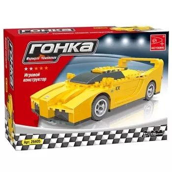 Конструктор KEYIXING "Гонка Формула чемпионов: Спорткар", деталей: 170 (K-26405)