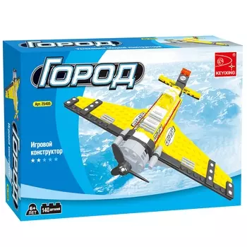 Конструктор KEYIXING "Город: Учебный самолёт", деталей: 140 (K-25405)