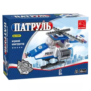 Конструктор KEYIXING "Патруль: Спасательный вертолёт", деталей: 126 (K-23401)