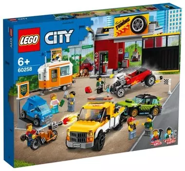 Конструктор LEGO CITY "Тюнинг-мастерская", деталей: 897 (60258)