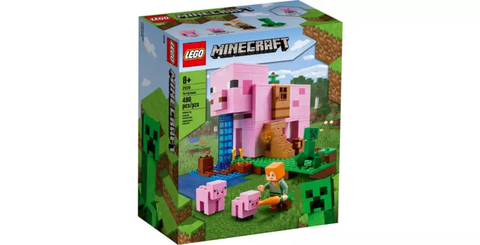 Конструктор LEGO Minecraft Дом-свинья, деталей: 490 (21170)