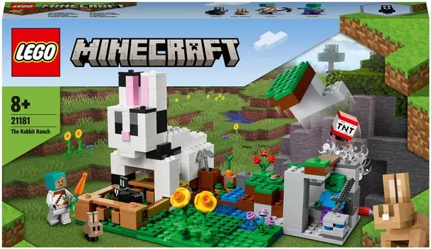 Конструктор LEGO Minecraft Кроличье ранчо, деталей: 340 (21181)