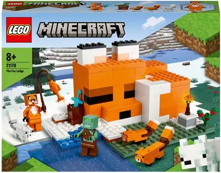 Конструктор LEGO Minecraft Лисья хижина, деталей: 193 (21178)