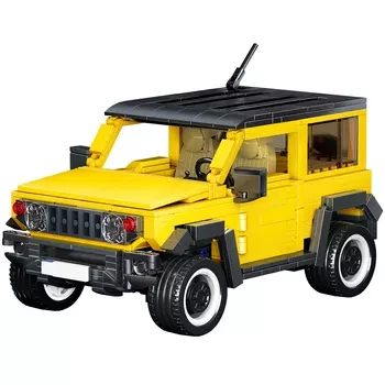 Конструктор Mioshi Tech "Пуллбэк: Жёлтый джип", деталей: 908 (MTE0709-042)