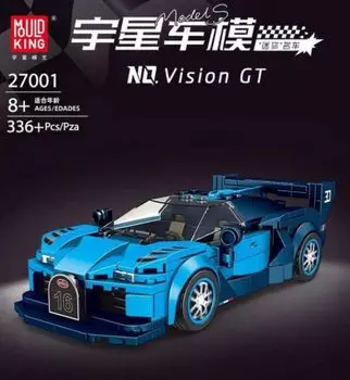 Конструктор MOULD KING Bugatti Vision GT, деталей: 336 (27001)