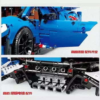 Конструктор MOULD KING Bugattis Chiron Sport Racing Car, деталей: 3858 (13125)