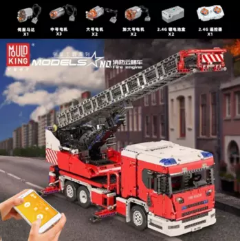 Конструктор MOULD KING Fire Ladder Truck, деталей: 4886 (17022)