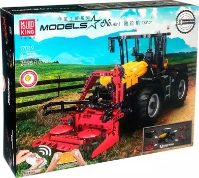 Конструктор MOULD KING JCB Fastrac 4000 с ДУ 4 в 1, деталей: 2596 (17019)