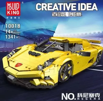 Конструктор MOULD KING Konisek Sports Car, деталей: 1341 (10018)