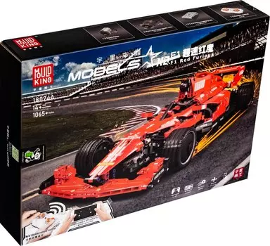 Конструктор MOULD KING Красная Formula 1 с ДУ, деталей: 1065 (18024A)