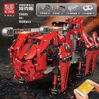 Конструктор MOULD KING RC Walking Tank MK-HEXA, деталей: 1608 (20005)