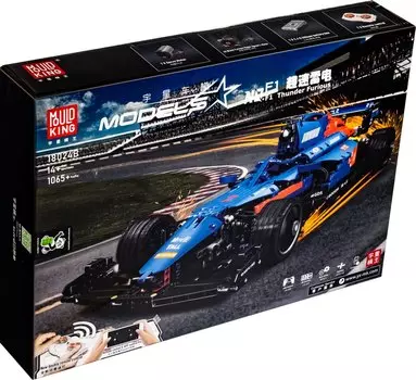Конструктор MOULD KING Синяя Formula 1 с ДУ, деталей: 1065 (18024B)