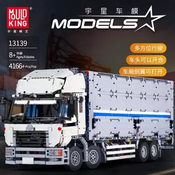 Конструктор MOULD KING The Arakawas Tow Wing Body Container Truck Tatra, деталей: 4166 (13139)