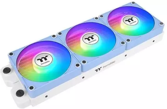 Комплект вентиляторов Thermaltake CT120 EX Sync Hydrangea Reverse ARGB, 120 мм, 2000rpm, 31.2 дБ, 4-pin PWM, 3шт, голубой, ARGB подсветка (CL-F198-PL12BU-A)
