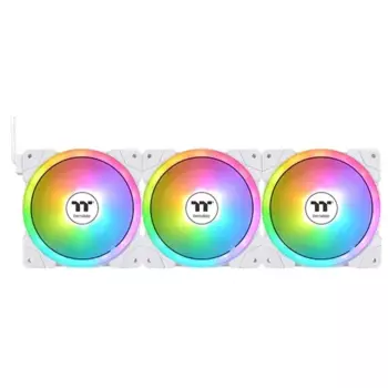 Комплект вентиляторов Thermaltake Swafan EX12 ARGB, 120 мм, 2000rpm, 32.5 дБ, 4-pin PWM, 3шт, белый, ARGB подсветка (CL-F169-PL12SW-A)