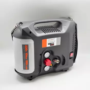 Компрессор Berkut SMART POWER SAC-300, поршневой, 1.3 кВт, 180л/мин, 10 атм, сеть 220 В ~ 50 Гц, серый (1528351)