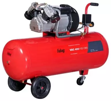 Компрессор воздушный Fubag VDC 400/100, 2.2 кВт, 7.9 атм, 400л/мин, 220В, 100 л, масляный, электрический, поршневой, коаксиальный (прямой) (614319561)
