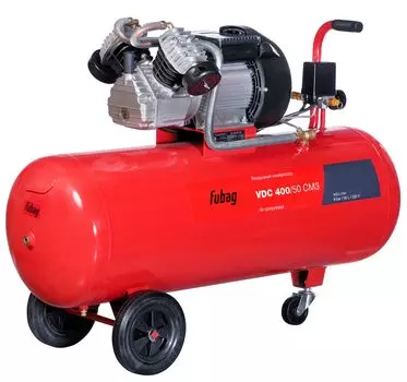 Компрессор воздушный Fubag VDС 400/50 CM3, 2.2 кВт, 7.9 атм, 400л/мин, 220В, 50 л, масляный, электрический, поршневой, коаксиальный (прямой)