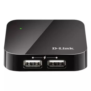 Концентратор D-Link DUB-H4, 4-port USB 2.0 Hub, External