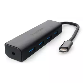 Концентратор Gembird UHB-C364, 4xUSB 3.0, черный (UHB-C364)