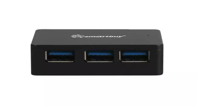Концентратор Smartbuy SBHA-6000-K, 4xUSB 3.0, черный