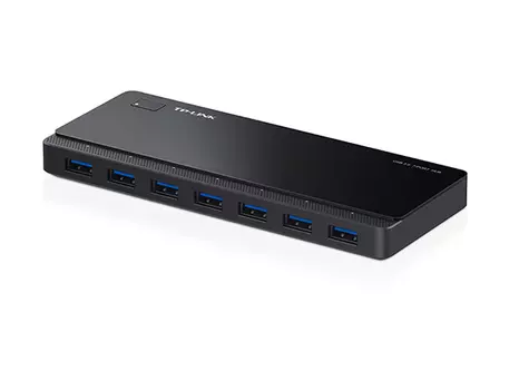 Концентратор Tp-Link UH700, 7xUSB 3.0, блок питания, черный (UH700)