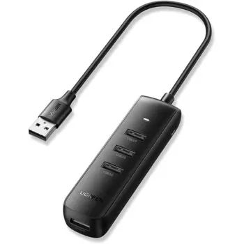 Концентратор UGREEN CM416, 4xUSB 3.0, черный (10915)