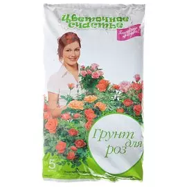 Грунт Цветочное Счастье, для роз, 5 л, Фаско