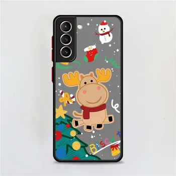 New YearMatte Case For Samsung Galaxy S22 S20 S21 FE S10 S9 Plus S8 Capa Note 20 Ultra 10 Lite Phone Fundas Samsung S22 5G
