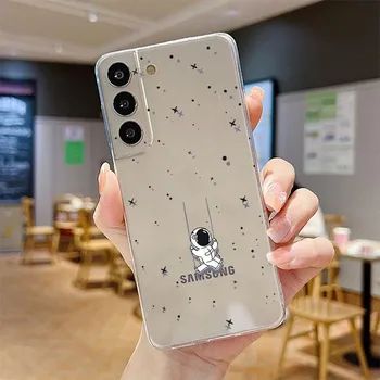 Силиконовый чехол для Samsung Galaxy S20 FE Note 20 Ultra 8 9 10 Plus S21 Ultra S22 S22 сумка бампер астронавт планета звезда Samsung Note 20 5G