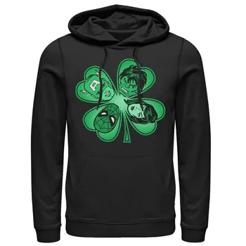 Мужская толстовка с капюшоном Marvel Avengers Shamrock Head Shot Licensed Character
