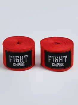 Бинт боксерский fight empire 4 м, цвет красный