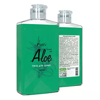 Milv, Гель для душа Aloe, 340 мл