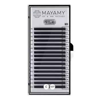 MAYAMY, Ресницы на ленте Silk Mix, C-изгиб, 0,07 мм