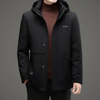 One-piece Three-wear Duck Down Removable Liner Men s Down Jacket Autumn and Winter White Duck Down Jacket Milk Silk Warm Down Jacket M