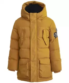 Зимняя куртка горчичного цвета Button Blue (98)