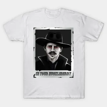 Футболка женская Doc Holiday Im Your Huckleberry Harajuku Print Kawaii футболка летняя женская футболка с коротким рукавом топ футболка S розовый