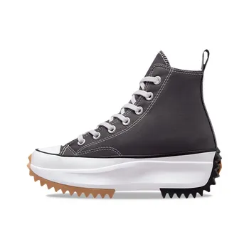 Converse Run Star Hike High Iron Серые кроссовки унисекс белые A03703C 47.5