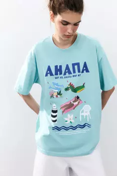 Футболка хлопковая с принтом