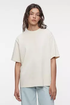 Футболка oversize хлопковая однотонная