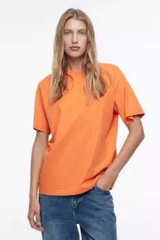 Футболка oversize хлопковая однотонная