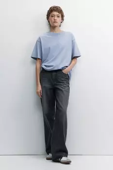Футболка oversize хлопковая с вареным эффектом