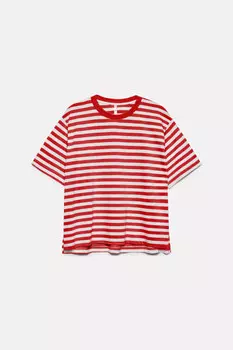 Футболка oversize хлопковая в полоску