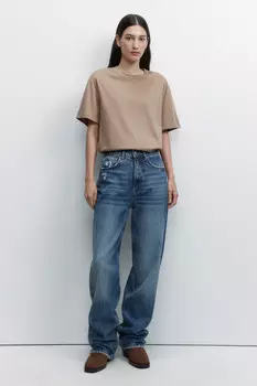 Футболка oversize из мерсеризованного хлопка