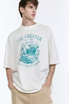 Футболка oversize с принтом