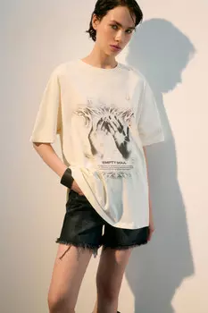 Футболка oversize с принтом