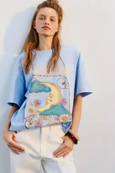 Футболка oversize с принтом