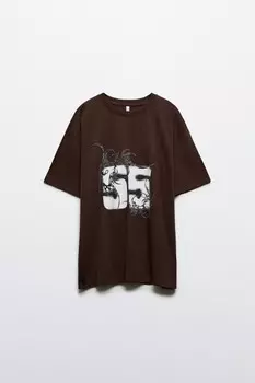 Футболка oversize с принтом